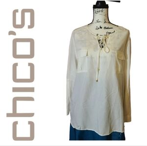 🏅Great Chico's Top/Chico's 3/L